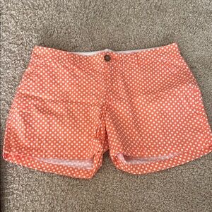 Old Navy High Waist Orange and White Shorts